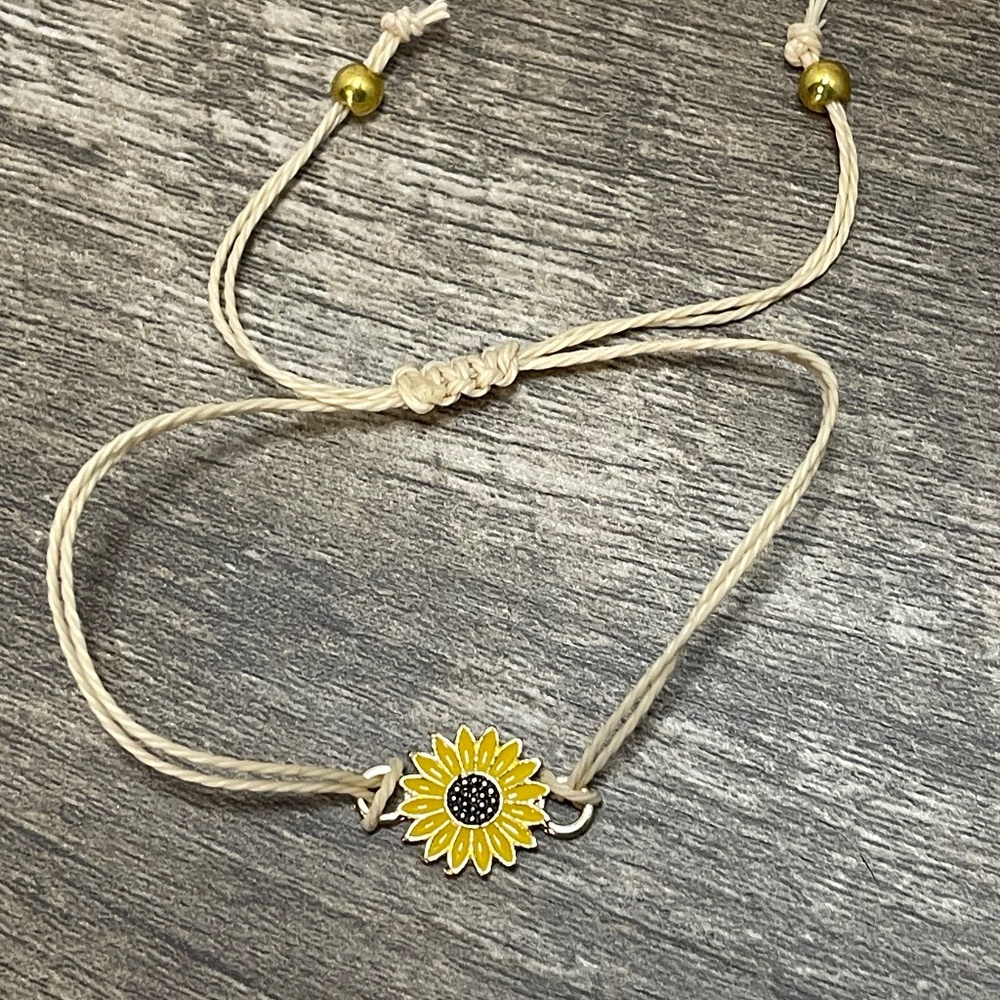 Sunflower Boho Women/Teen Adjustable Bracelet